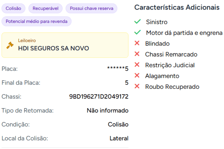 Informações detalhadas